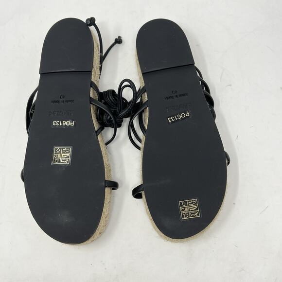 NWOT Alohas Rayna Leather Sandal Women's 40 US 9.5 Espadrille Lace Up Sandals - Picture 8 of 10